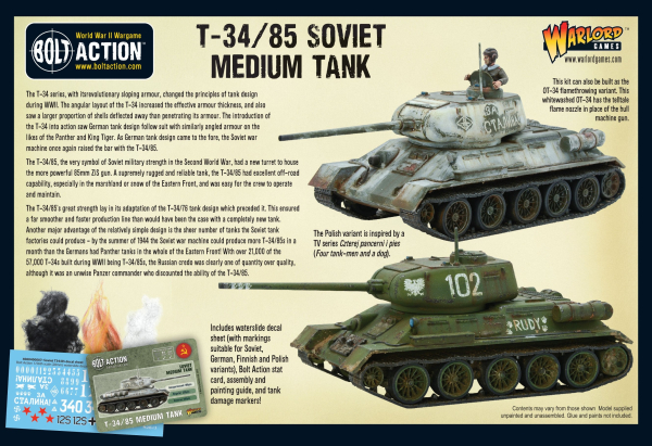 Bolt Action: T-34/85 Medium Tank